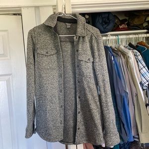 Eddie Bauer fleece lined flannel button up shirt - XS